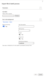 How to Import File and Batch Process Records Using X++ in D365 F&O ...
